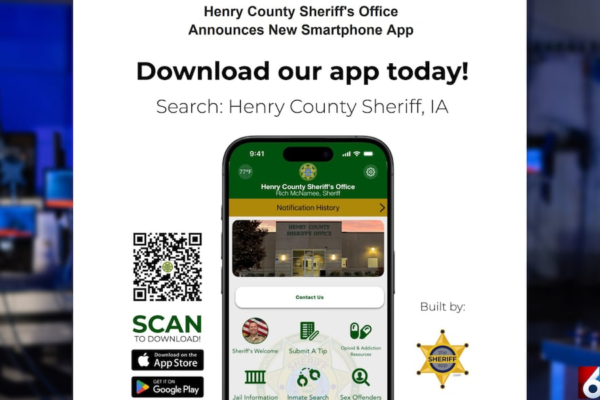 Henry County Iowa Sheriff’s office announces new smartphone app