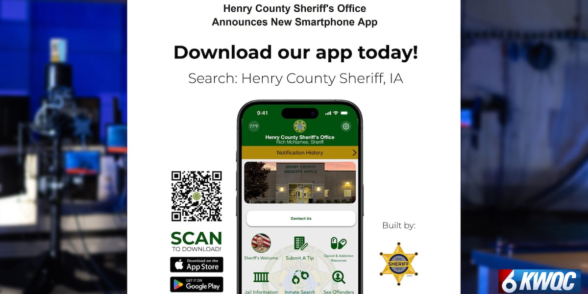 Henry County Iowa Sheriff’s office announces new smartphone app