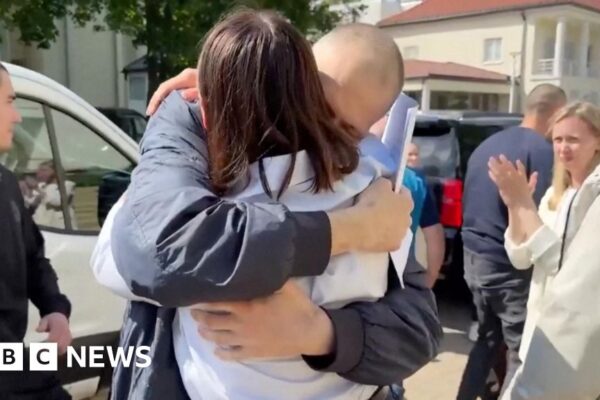 Belarus opposition leader's husband Sergei Tikhanovsky freed from prison