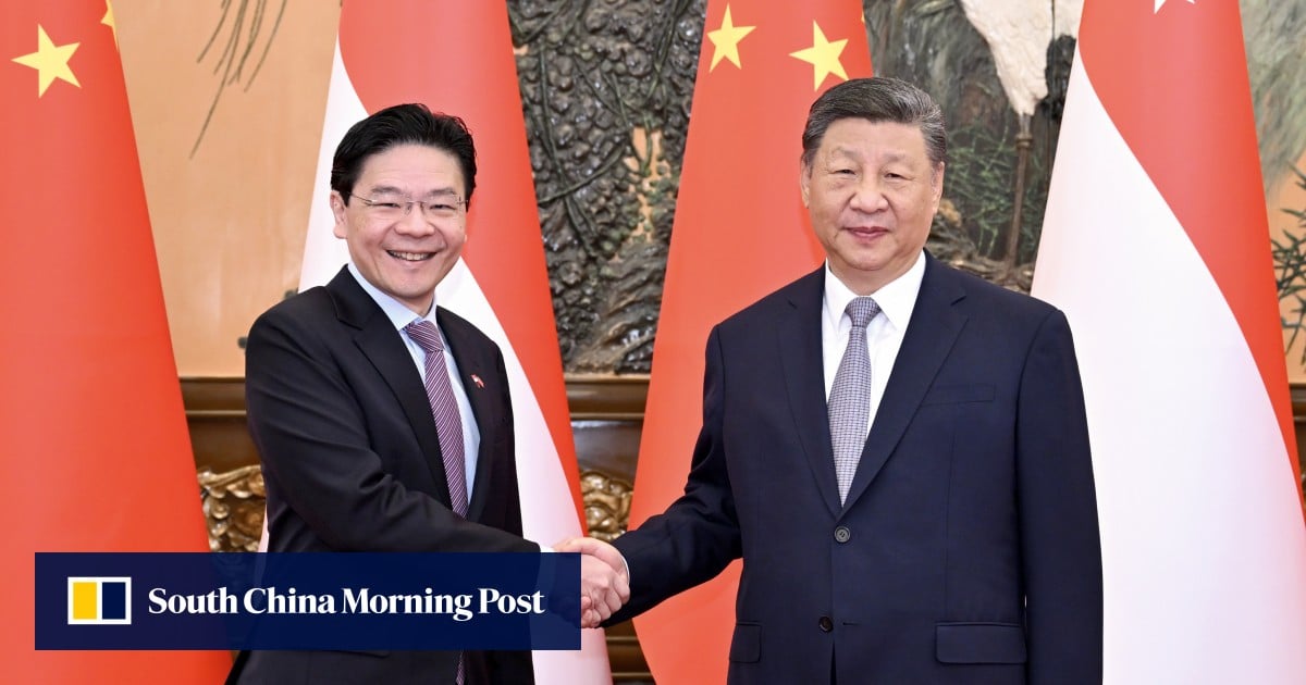 Xi urges Singapore to join China on ‘right side of history’ as he meets with PM Wong