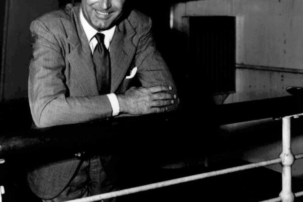 Actor Cary Grant is shown Sept. 9, 1947 as he arrives in New York City aboard the Queen Mary liner. Menswear expert Derek Guy says that suits in Grant's era provide inspiration for him today. (AP Photo)