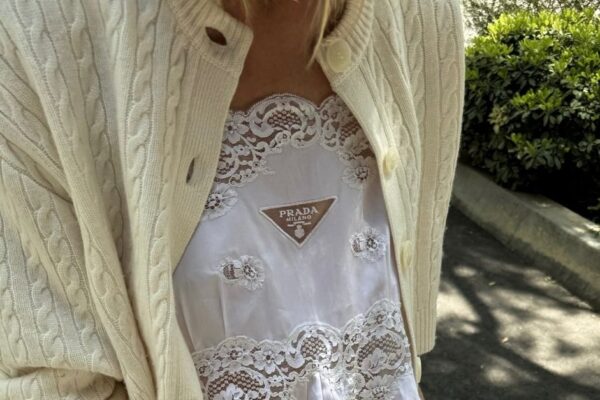 The Fashion-Person Way to Make a White Dress Less "Boring"