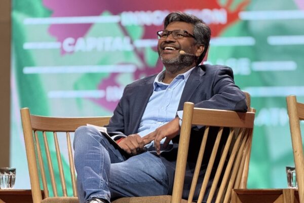 Lenzing’s Krishna Manda Addressed Circularity on the Global Fashion Summit Stage Lenzing’s Krishna Manda Addressed Circularity on the Global Fashion Summit Stage