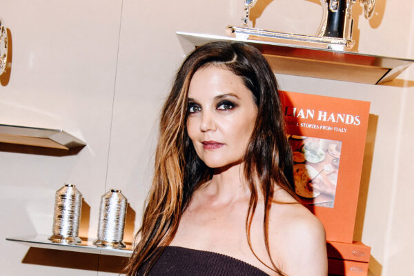 katie holmes wearing a Tod's AW25 outfit