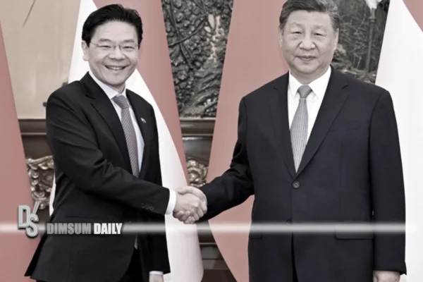Chinese President Xi Jinping meets Singaporean Prime Minister Lawrence Wong in Beijing