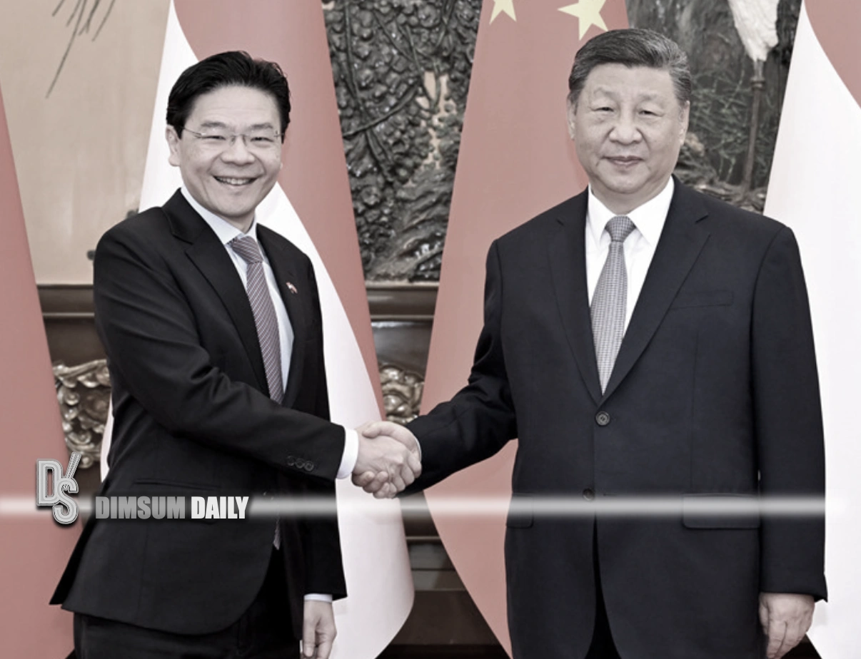 Chinese President Xi Jinping meets Singaporean Prime Minister Lawrence Wong in Beijing