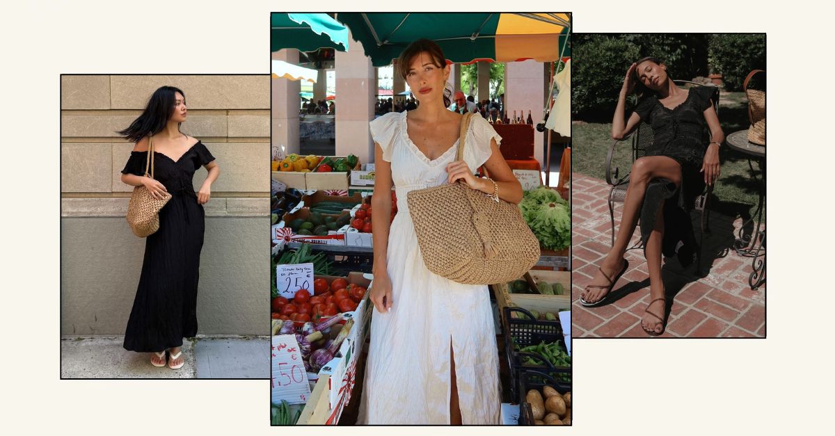 So Many Fashion Insiders Are Wearing This Romantic, Throw-On Dress