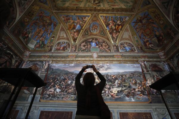 Raphael's unfinished oil painting experiment discovered during Vatican Museums restoration