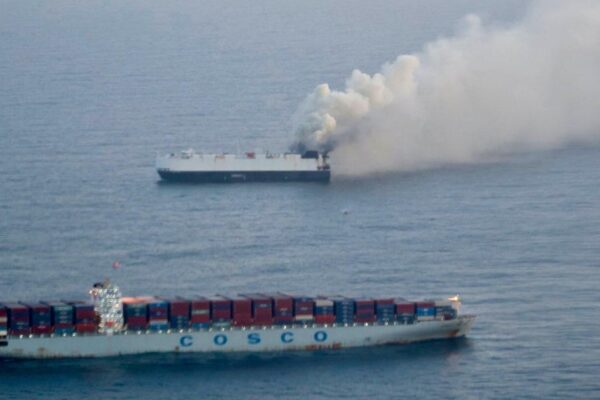 Cargo ship carrying 3,000 new vehicles sinks off Alaska weeks after catching fire