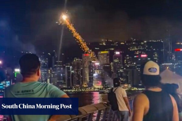 Man arrested after fireworks ignited at Hong Kong’s Avenue of Stars