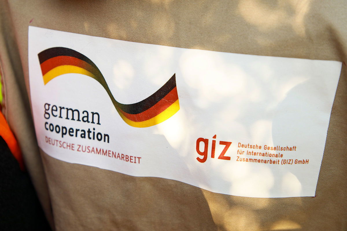 Michael Gottschalk/Photothek/Getty Images via CNN NewsourceA sign for GIZ