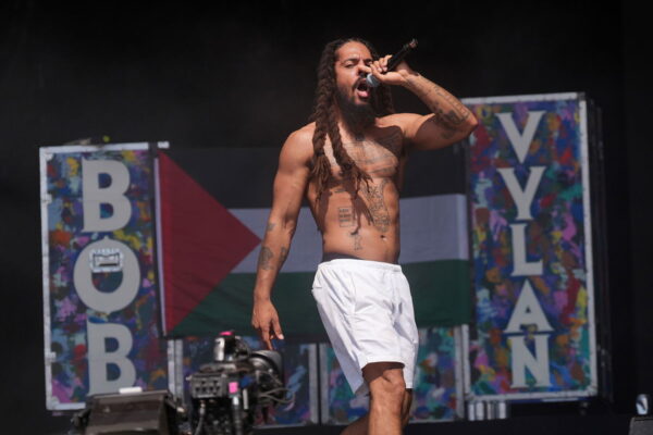 Yui Mok/PA/Getty Images via CNN NewsourceBob Vylan performing on the West Holts Stage