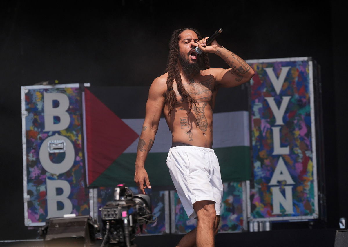 Yui Mok/PA/Getty Images via CNN NewsourceBob Vylan performing on the West Holts Stage