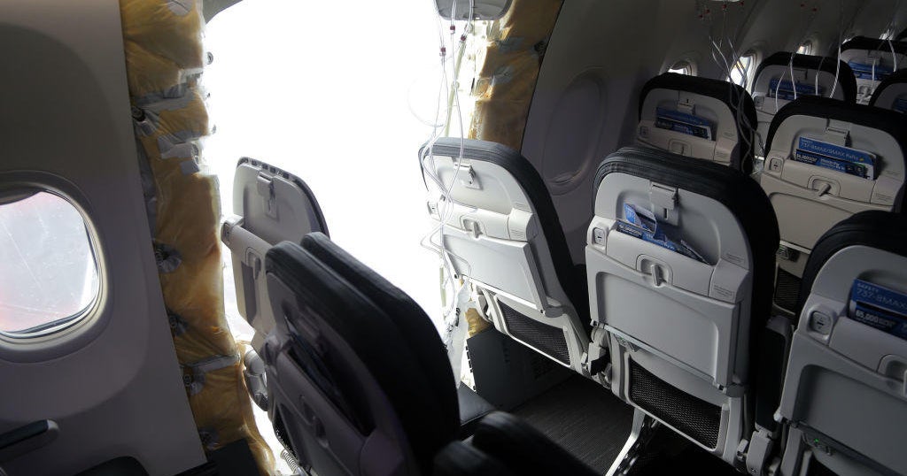 "Multiple system failures" led to door plug flying off Alaska Airlines flight in 2024, NTSB chair says