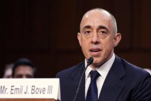 Trump appeals court nominee Emil Bove denies whistleblower's claim that he told lawyers to ignore court orders