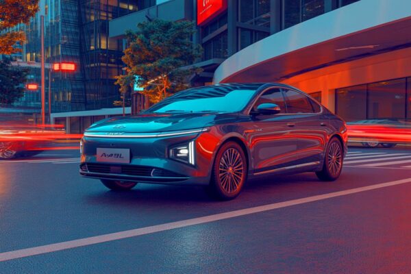 Illustration of Chery's flagship plug-in hybrid sedan, the Fulwin A9L, showcasing its innovative design and advanced technology. Image generated by AI.
