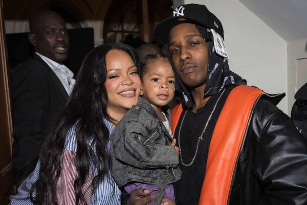 Rihanna and Son Riot Sit Front Row for A$AP Rocky's Paris Fashion Week Show
