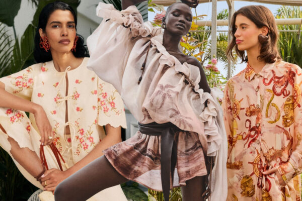 collage of women wearing boho clothes