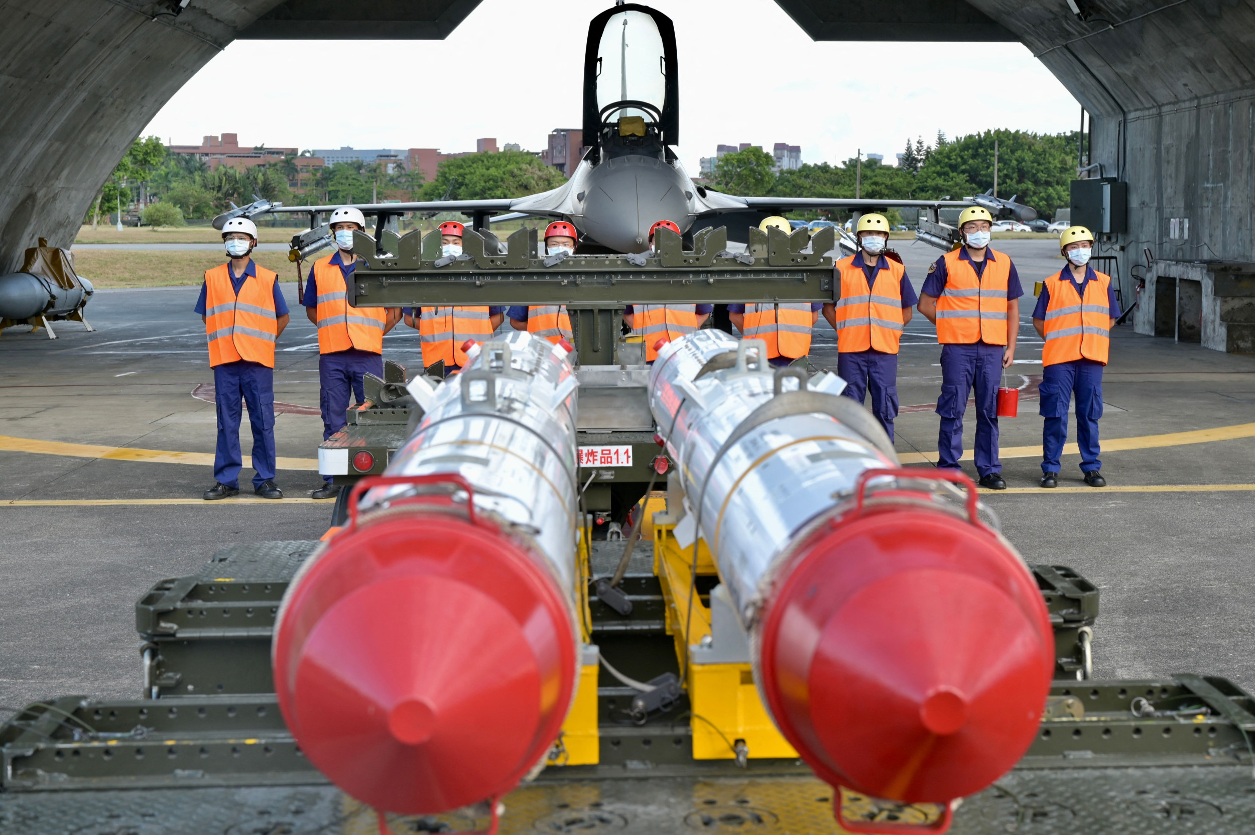 Taiwanese Fighter Jet Armed with Harpoon Missiles