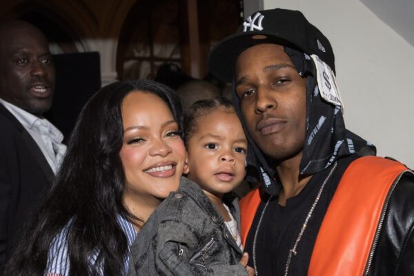Rihanna and Son Riot Attend A$AP Rocky's Fashion Show in Paris