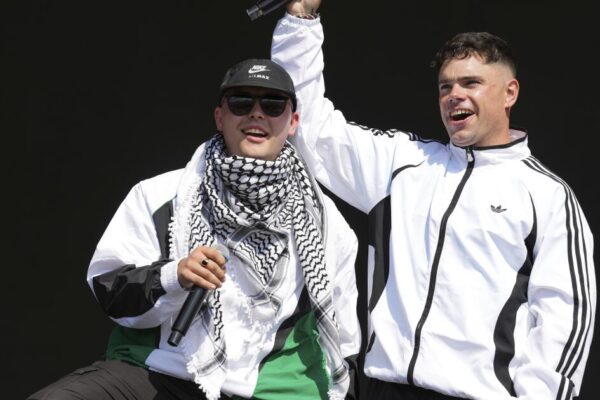 Pro-Palestinian Irish rap group plays in U.K. despite terror charge Pro-Palestinian Irish rap group plays in U.K. despite terror charge