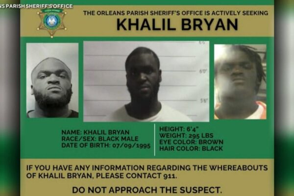 New Orleans inmate mistakenly released due to clerical error now on the run