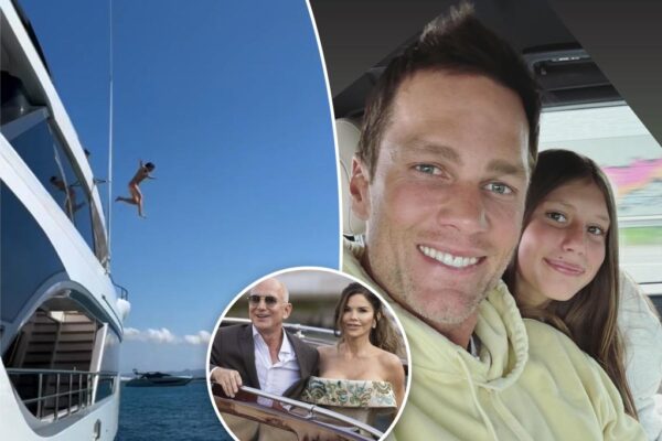 Tom Brady takes daughter Vivian on a yacht after Bezos wedding Tom Brady takes daughter Vivian on a yacht after Bezos wedding
