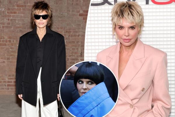 Lisa Rinna brings back bowl cut and wild outfits for Paris Fashion Week
