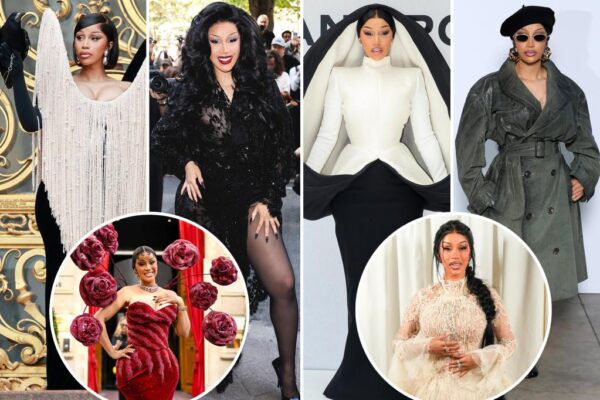 Cardi B steals the show at Paris Fashion Week in bold outfits