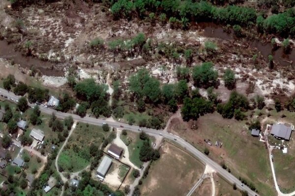 Satellite photos show before and after Texas flooding
