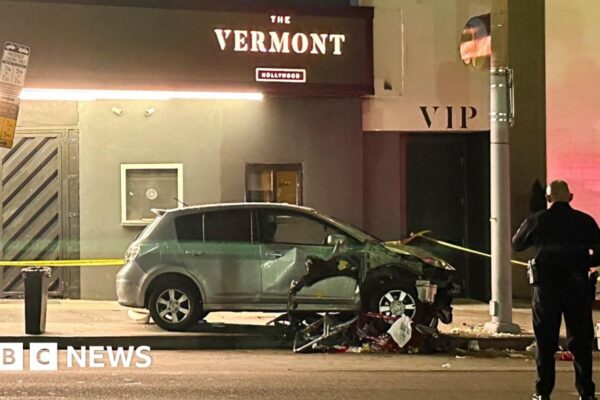 Car ploughs into crowd outside LA nightclub, injuring 30