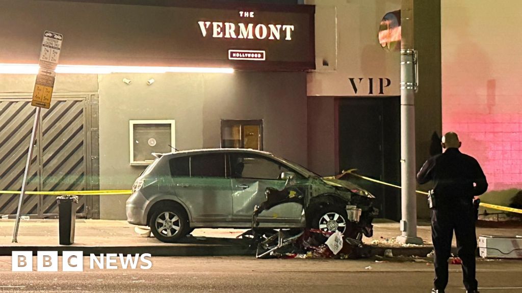 Car ploughs into crowd outside LA nightclub, injuring 30
