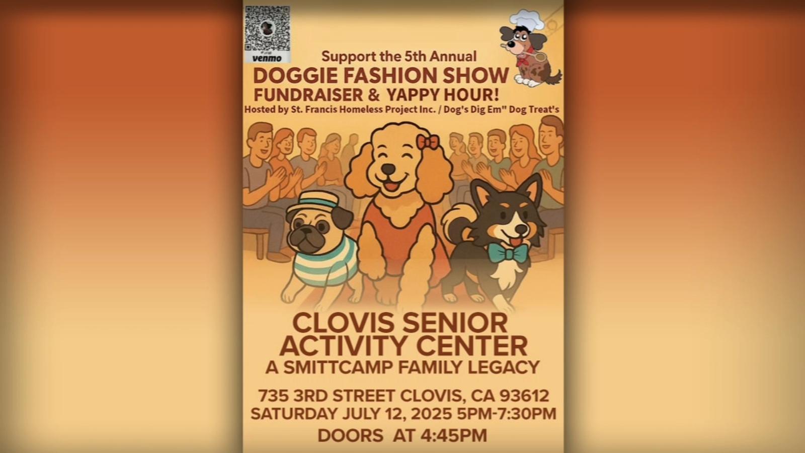 Doggy fashion show benefitting St. Francis Homeless Project