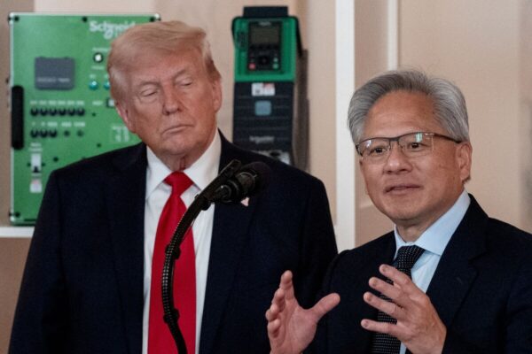 Nvidia’s Jensen Huang Meets With Trump Ahead of CEO’s China Trip