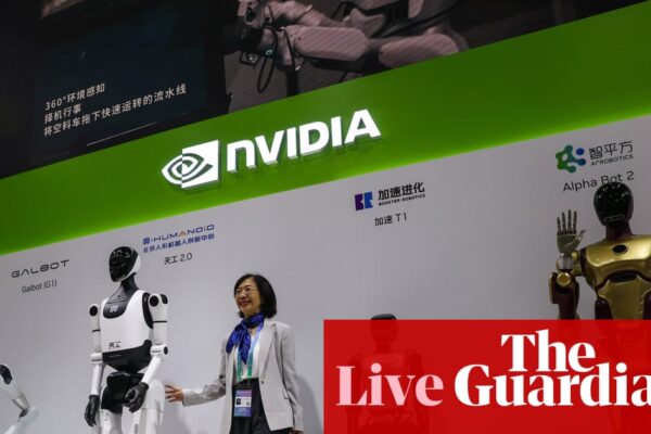 China welcomes resumption of Nvidia H20 AI chip sales; Japan warns tariffs ‘not right tool’ – business live | Business