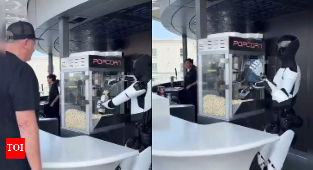 Elon Musk’s Tesla Optimus humanoid robot serving popcorn goes viral; says, ‘This will become normal in a few years’ |