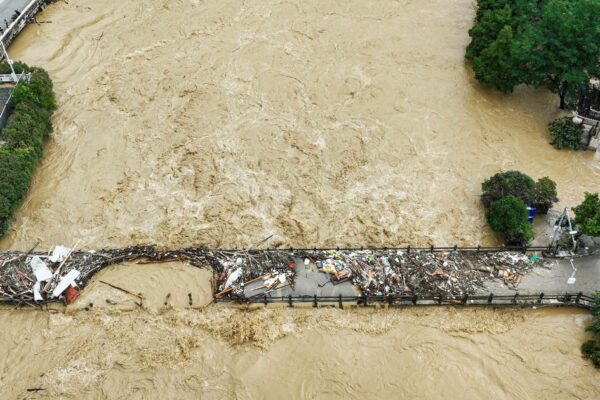 Record rainfall in central China leads to flooding and evacuations
