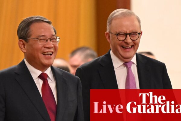 Australia news live: Australia-China relations have recovered from low point, says Li | Australia news