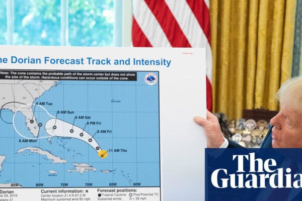 Two top Noaa officials linked to Trump’s ‘Sharpiegate’ incident put on leave | Trump administration