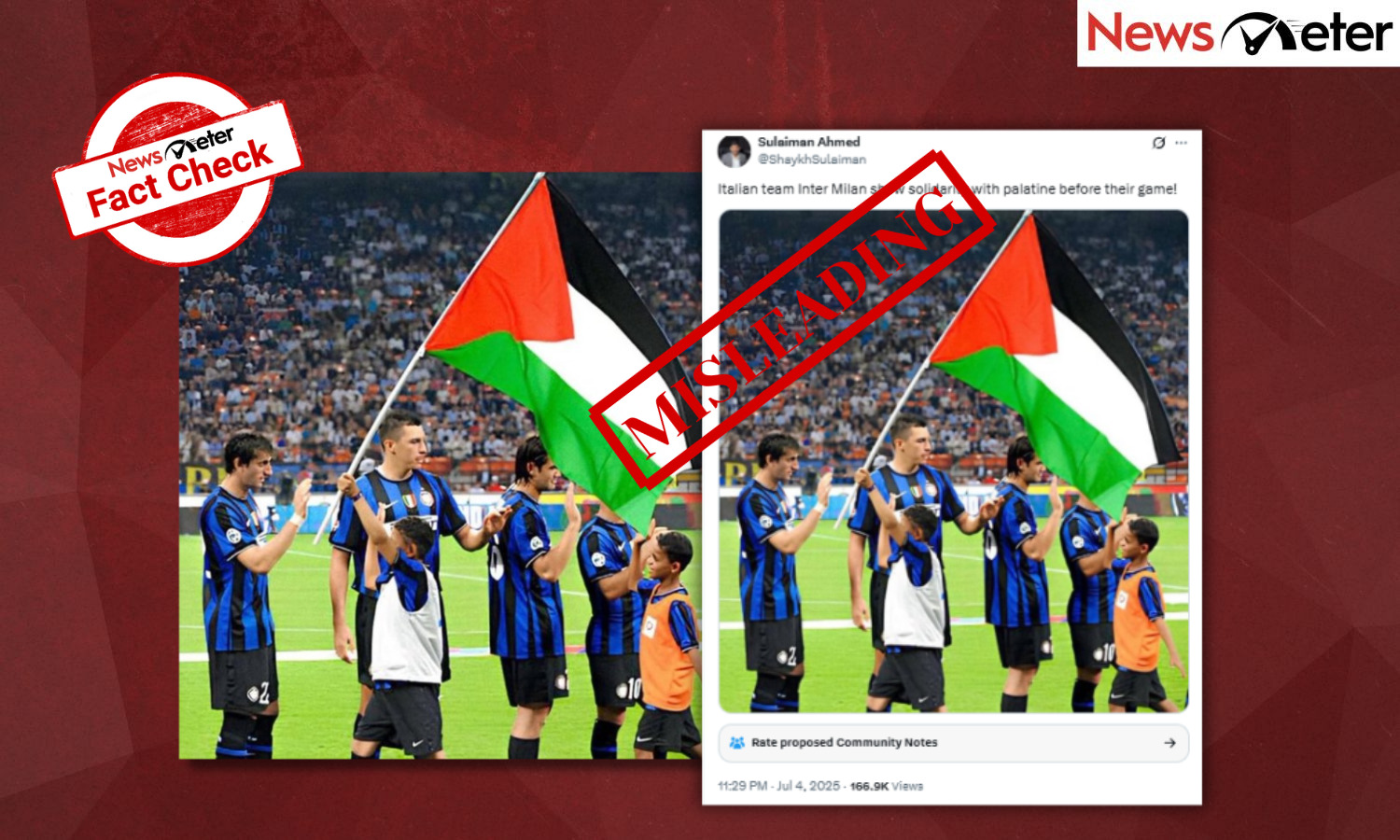 Italian football team shows solidarity with Palestine before game? No, image is cropped