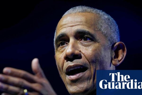 Obama breaks silence on Trump’s ‘outrageous’ call to prosecute him | Barack Obama