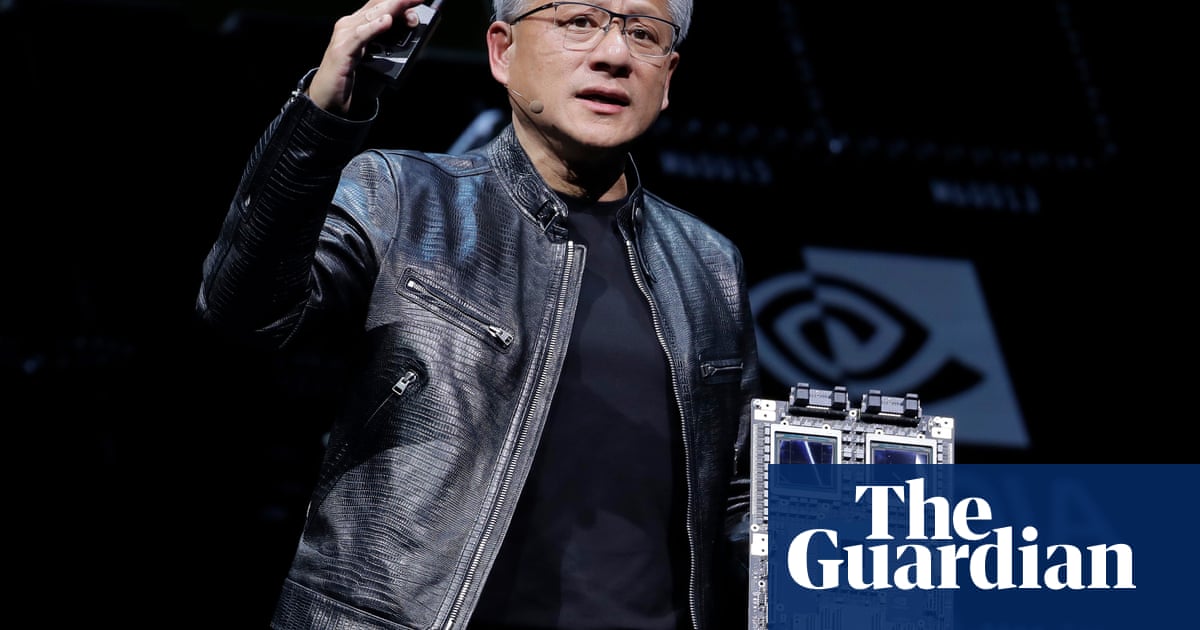 Nvidia becomes first company to reach $4tn in market value | Technology