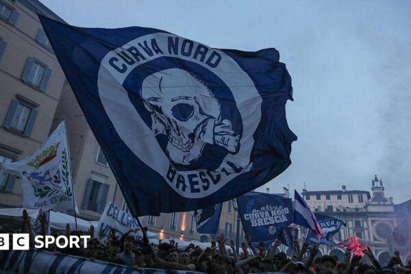Brescia fans protest