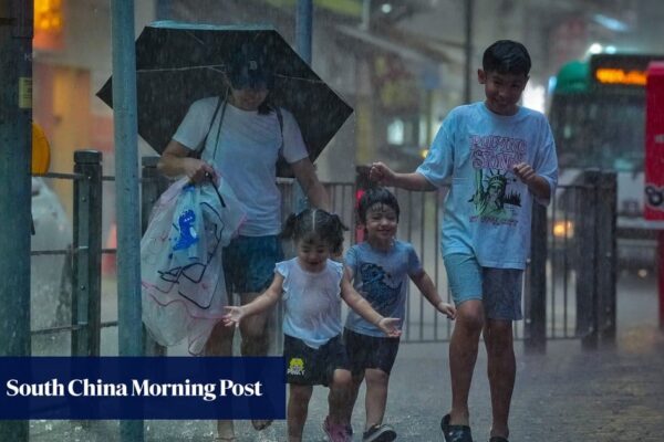Red rainstorm warning issued as Hong Kong hit by widespread heavy showers