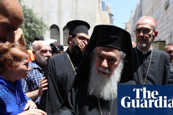 Christian patriarchs make joint visit to shelled church in Gaza | Israel-Gaza war