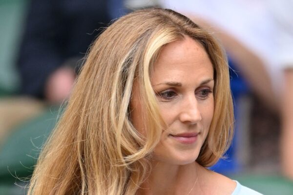 Harriet Sperling is a Wimbledon fashion icon in cropped blouse and blondest hair