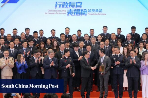 Hong Kong leader praises rescuers, Kai Tak Sports Park team in civil servant awards Hong Kong leader praises rescuers, Kai Tak Sports Park team in civil servant awards