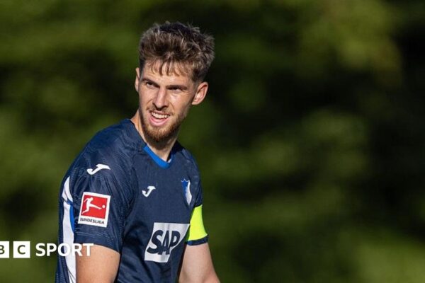 Anton Stach in pre-season action for TSG Hoffenheim