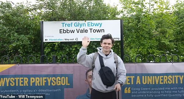 Will Tennyson, 30, from California, visited Ebbw Vale in southeast Wales, where 80 percent of the population are overweight or obese