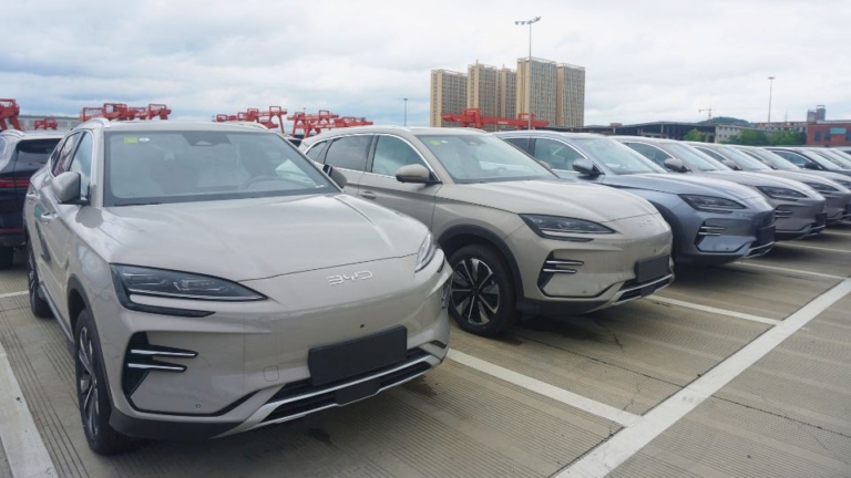 Chinese EV BYD overtakes Tesla in Hong Kong and dominates Indonesia’s EV market in the first half of 2025.
